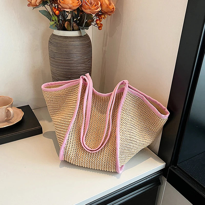 Bolsa de Praia de Crochê Pequena