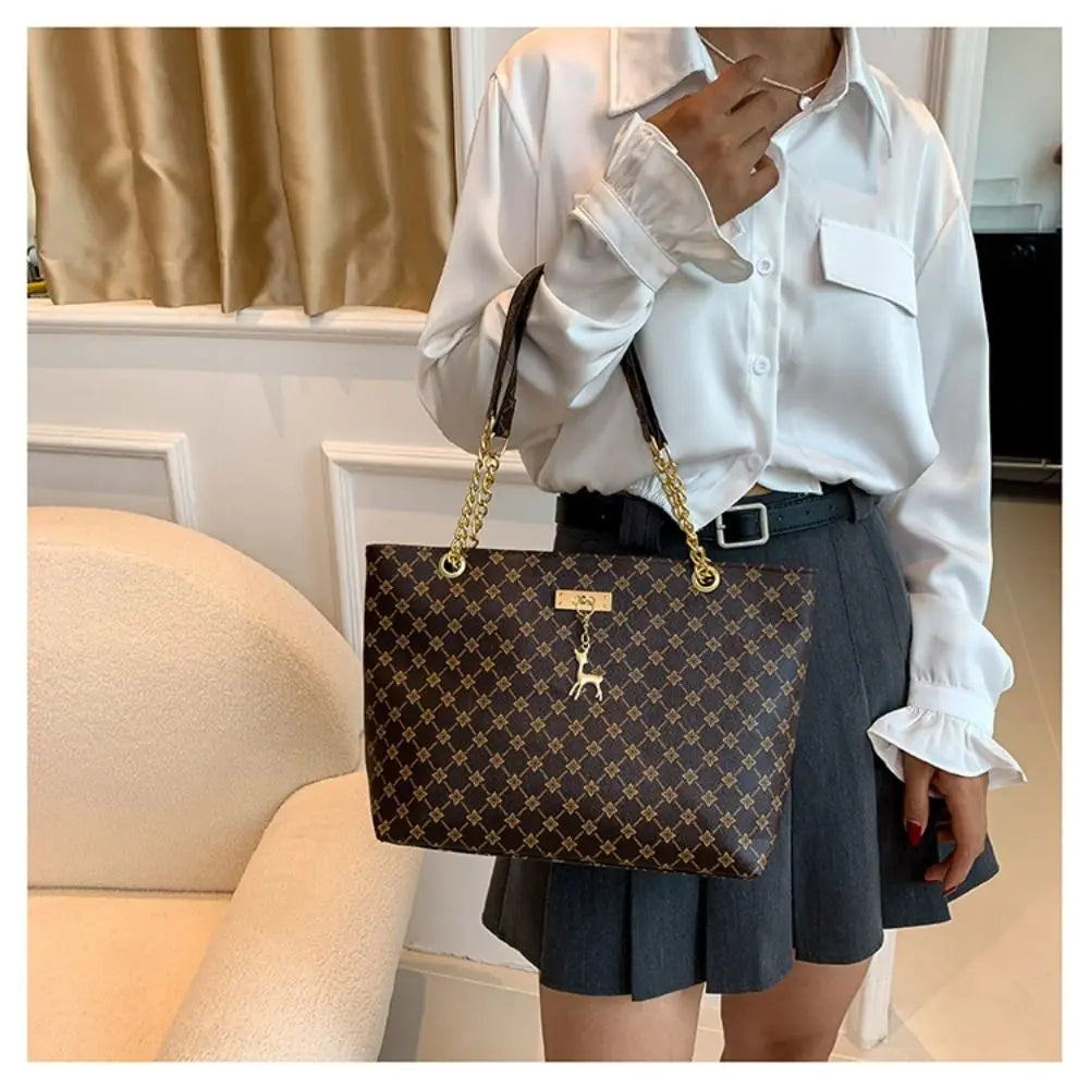 Bolsa Grande Feminina Sacola Elegante