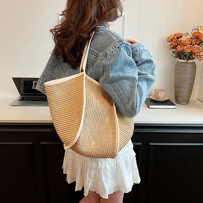 Bolsa de Praia de Crochê Pequena