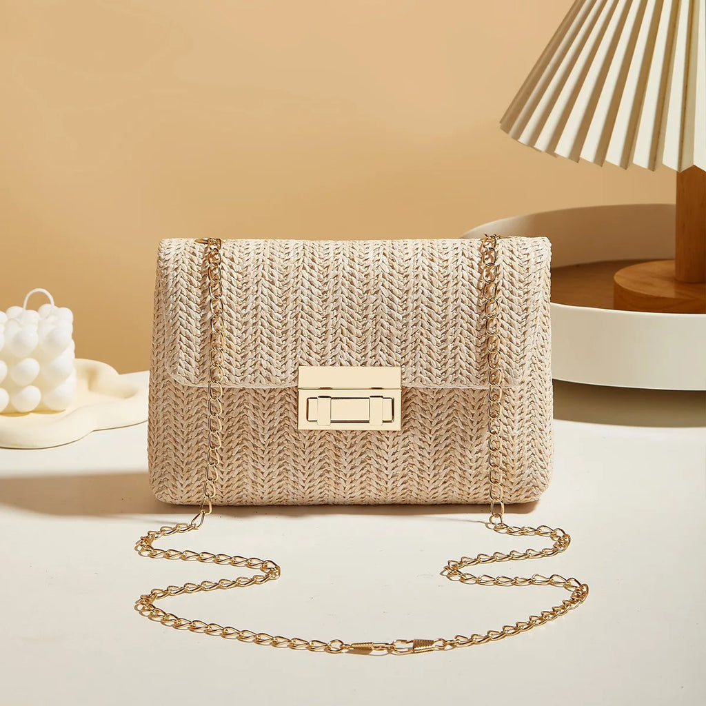 Bolsa de Palha Chic Transversal