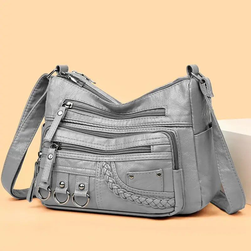 Bolsa De Couro Feminina Transversal