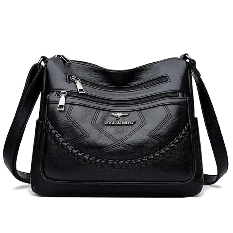 Bolsa de Couro Feminina Transversal