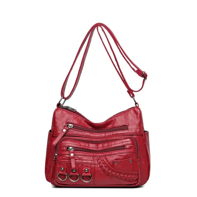 Bolsa De Couro Feminina Transversal
